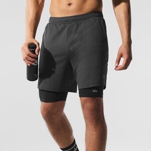 RESTOCK ALO Yoga Men’s “Conquer React” 2-in-1 Short with Liner (M)